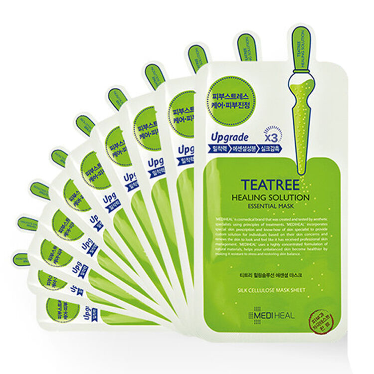 mediheal/美迪惠尔原可莱丝nmf针剂水库面膜贴保湿补水10片 茶树面膜