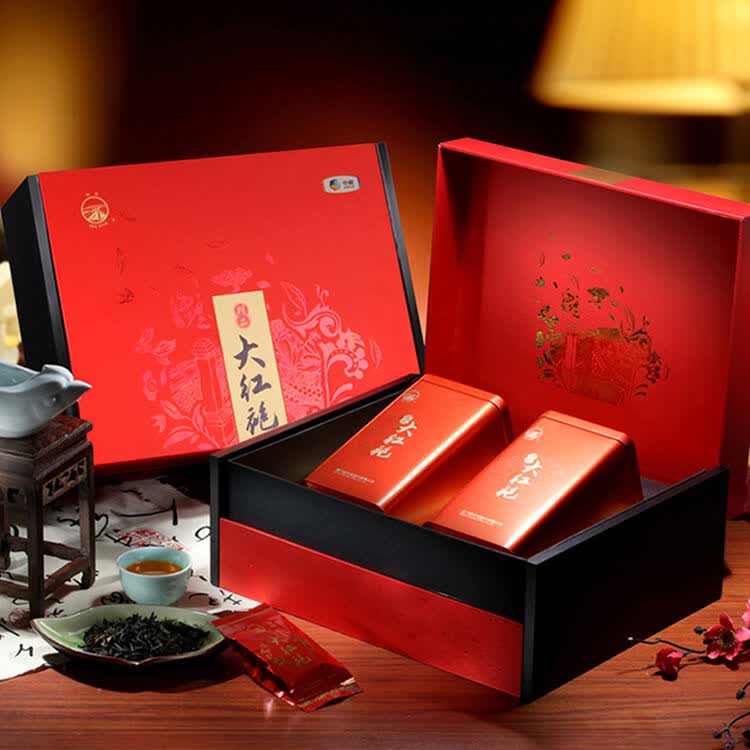 中粮茶叶礼盒中茶大红袍200g团购