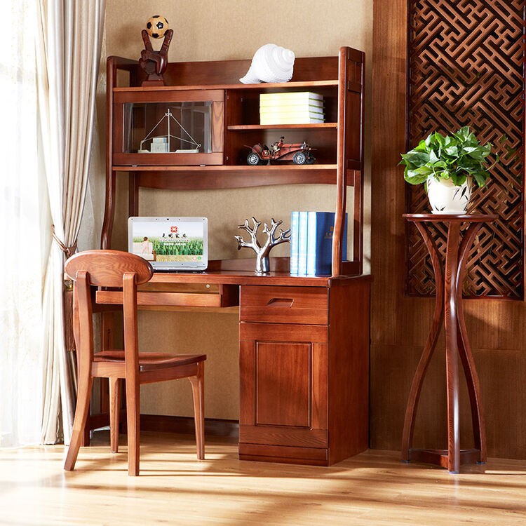 光明家具 写字桌现代中式实木书桌57526 实木书桌(不含书椅)