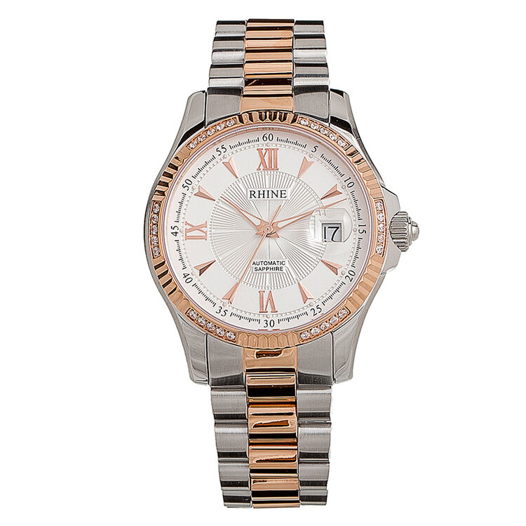 莱茵(rhine) 手表珍爱永恒系列精钢机械情侣男表89205m-74a