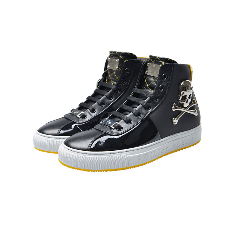 普兰 男士豹头高邦休闲板鞋 93422 黄色 41【图片 价格 品牌 评论】