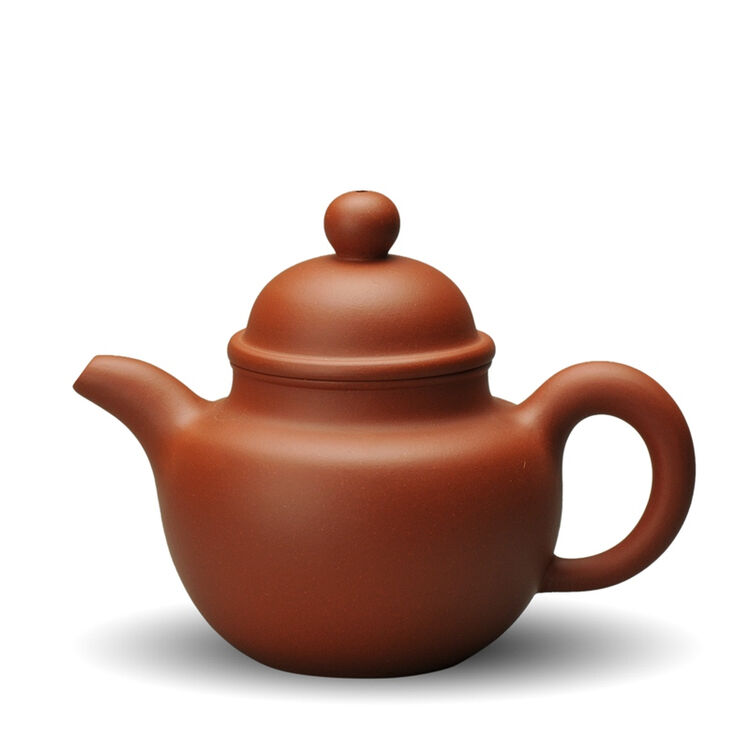 大彬堂 宜兴紫砂壶 工艺师余志平作品 180ml小红泥掇球壶