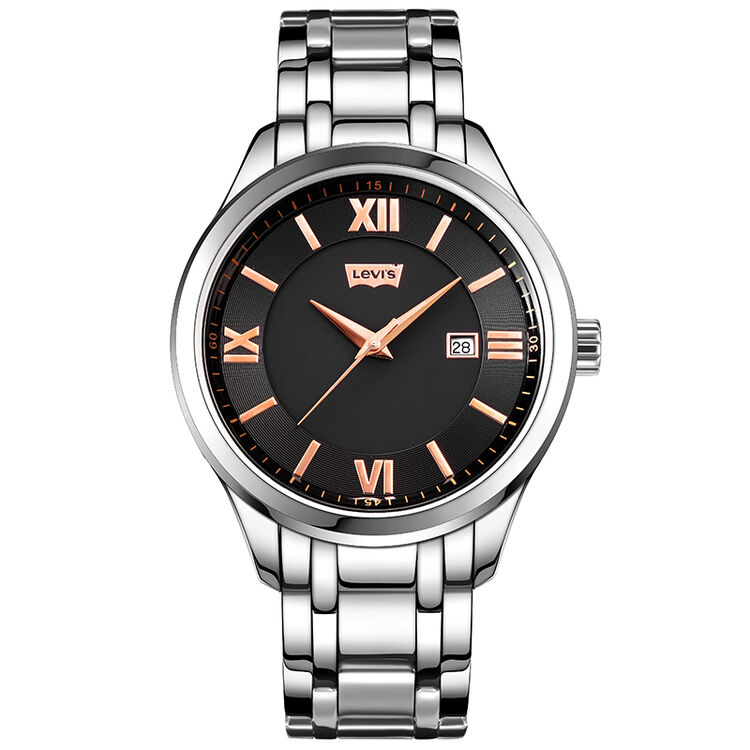 李维斯levis手表商务腕表时尚休闲皮带钢带男款石英表ltj1004