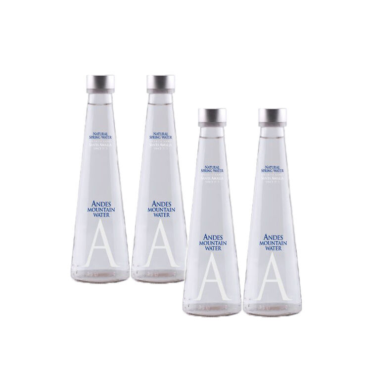 智利进口 安第斯andes天然矿泉水 进口水 饮用水 玻璃瓶装 无气250ml*