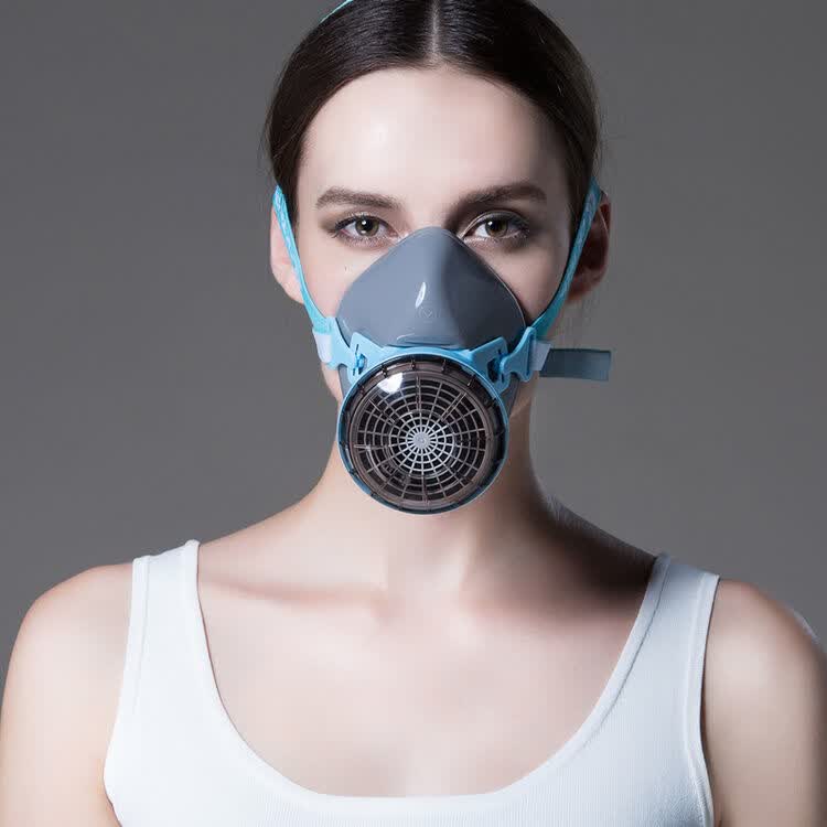 5 防雾霾口罩 防护面罩 灰色单罐含一个防毒滤盒