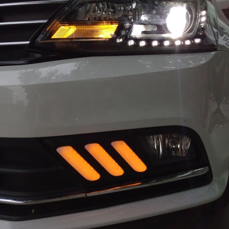 东领大众新速腾日行灯 15-16款速腾led日间行车灯改装野马款日行灯