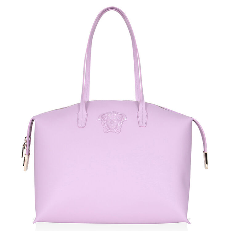 versace 范思哲 女士藕荷色牛皮美杜莎头像手提包 dbff525 dsfvt klj