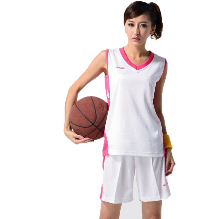 女士篮球服套装 女生篮球训练服球衣 女子篮球队服定制可印号 1018