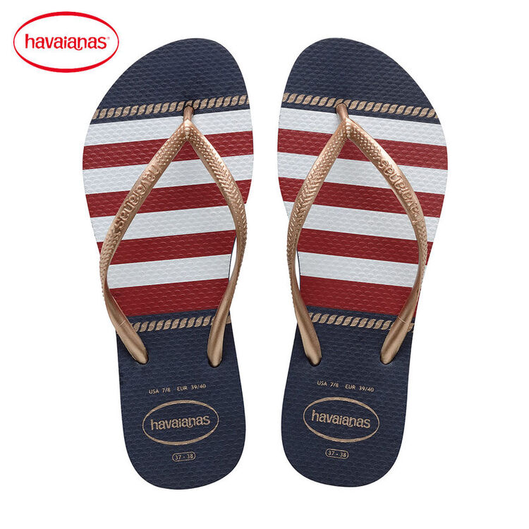 havaianas新品巴西夏季深蓝色人字拖鞋女款哈瓦那 35/36码23.5至24
