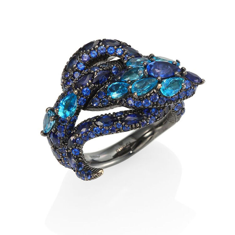 古驰(gucci)女士戒指 镶嵌 蛇装饰 精致 7121sa4478