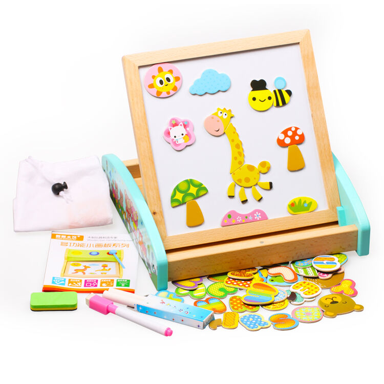 儿童磁性拼拼乐拼图男孩女孩宝宝积木益智玩具2-3-6周岁半4-5岁 动物