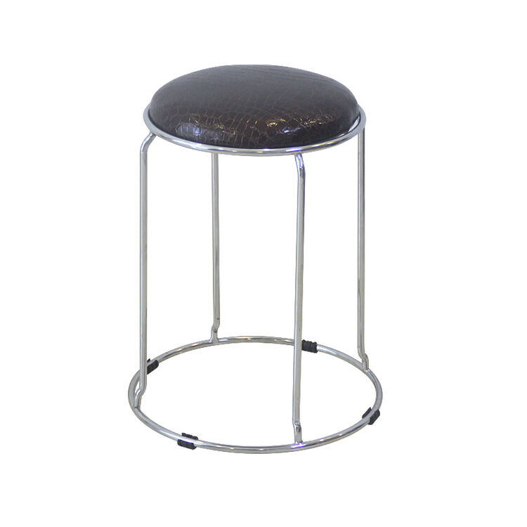 申永铁艺餐凳皮革款式钢筋凳凳子创意餐椅子简约铁脚凳包邮圆凳子 (2