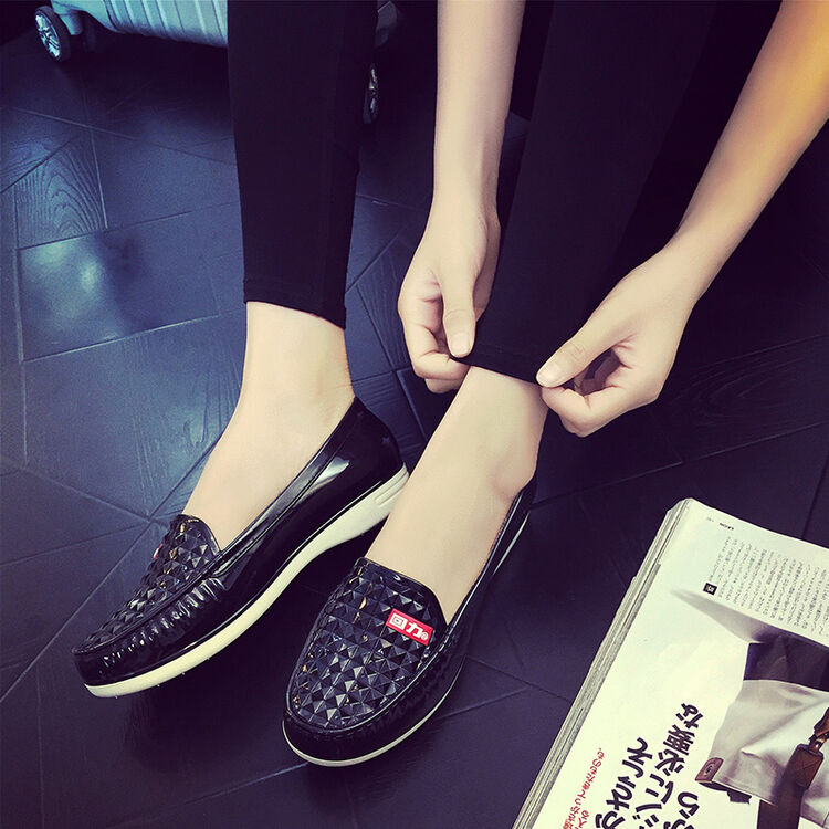 回力新品低帮元宝雨鞋低筒防滑防水鞋时尚雨靴女款套鞋 3123黑色 36