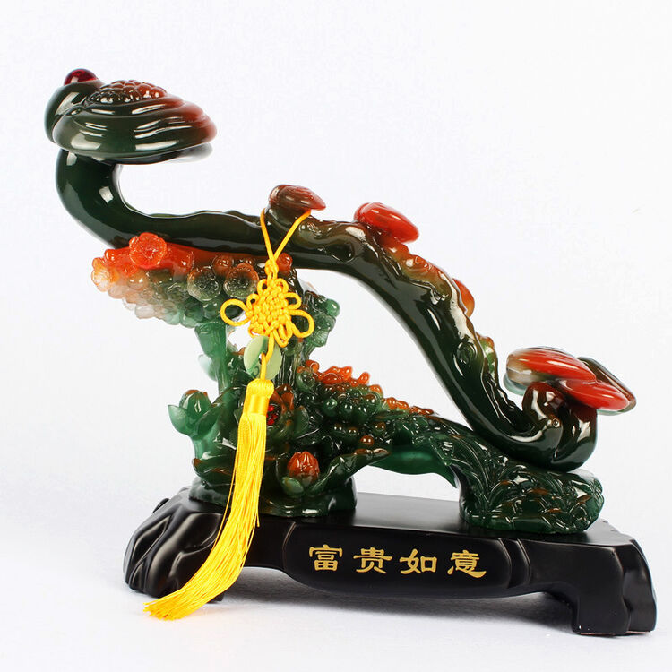 佳慕斯 富贵玉如意工艺品摆件 家居客厅电视柜装饰品 乔迁开业礼品 25