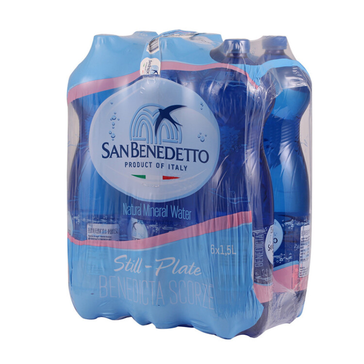 圣碧涛（San Benedetto）意大利进口 饮用天然水 1.5L*6 （新老包装交替发货） 菜管家商品