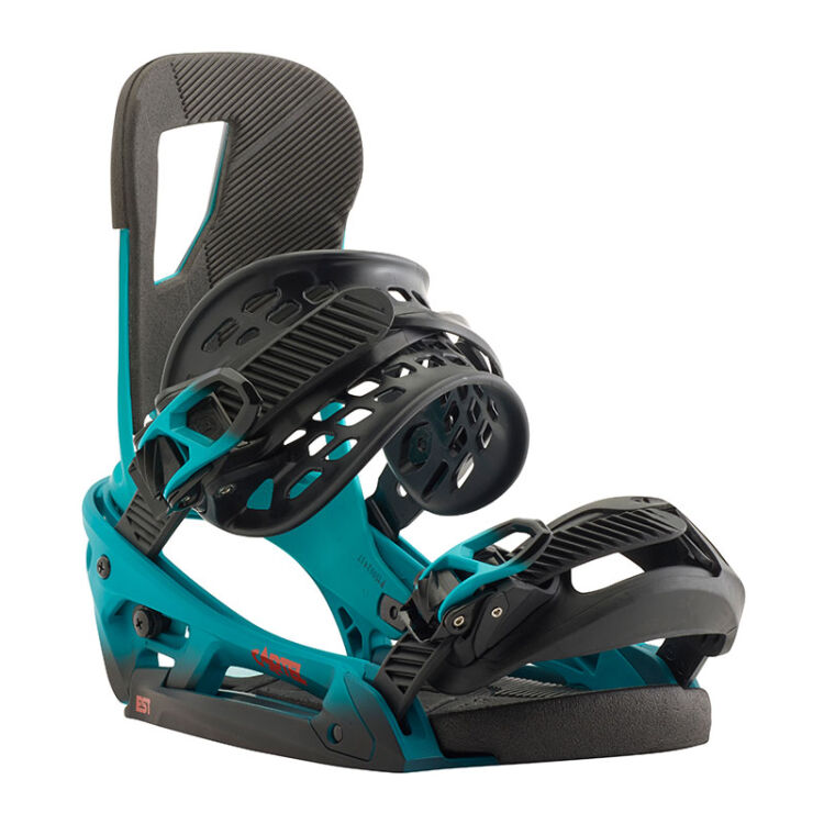 burton伯頓 山脈戶外 cartel男式單板滑雪板固定器 est teal fade m