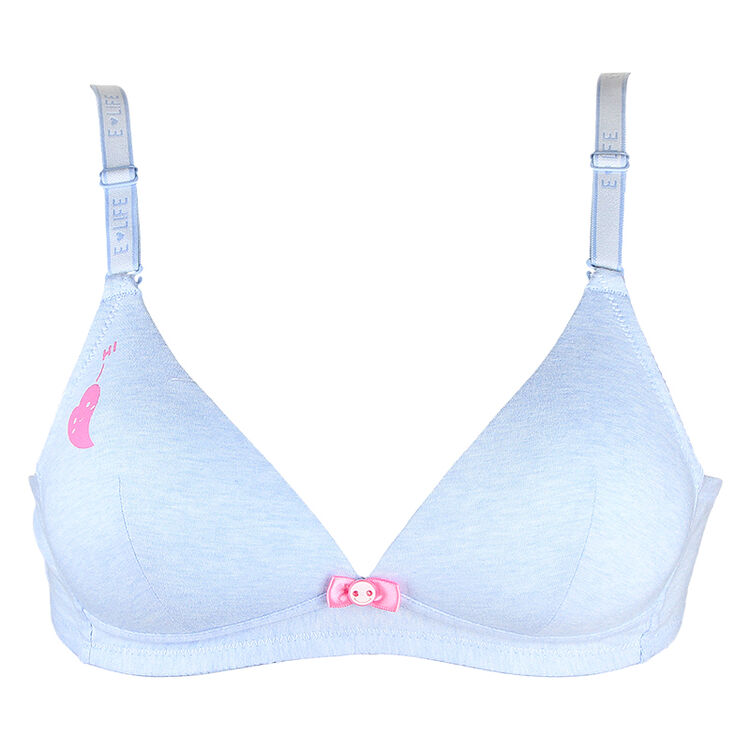 怡兰芬少女文胸无钢圈发育期初高中生内衣学生文胸棉质聚拢胸罩女