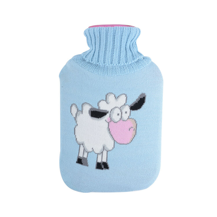 无夕阁 热水袋针织毛线套 蓝色小羊