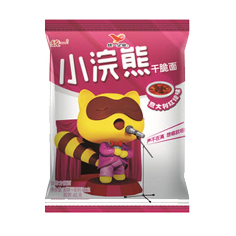 小浣熊 80后经典怀旧零食 干脆面捏碎面童年方便面46g 单包 意式红烩