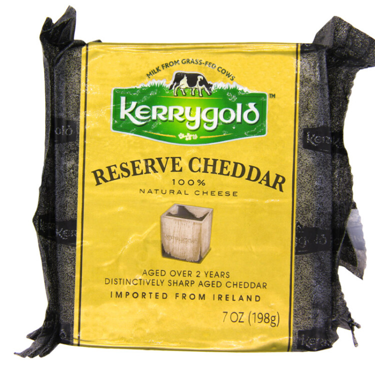 金凯利（KERRYGOLD）爱尔兰进口陈年切达奶酪 198g一包（干酪） 原制天然芝士烘焙 光明服务菜管家商品 