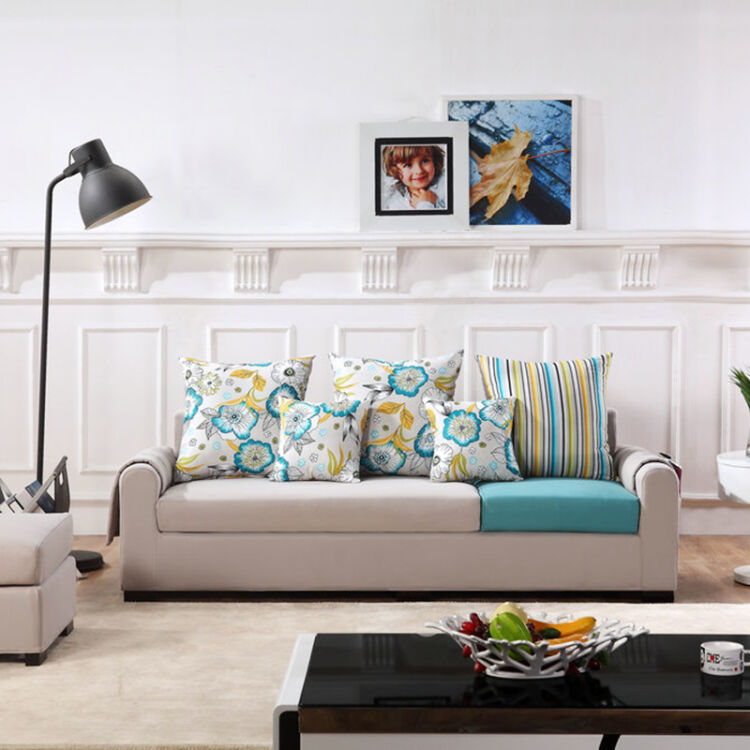 沙发 布艺沙发小户型可拆洗转角创意三人位客厅储物简约现代布沙发