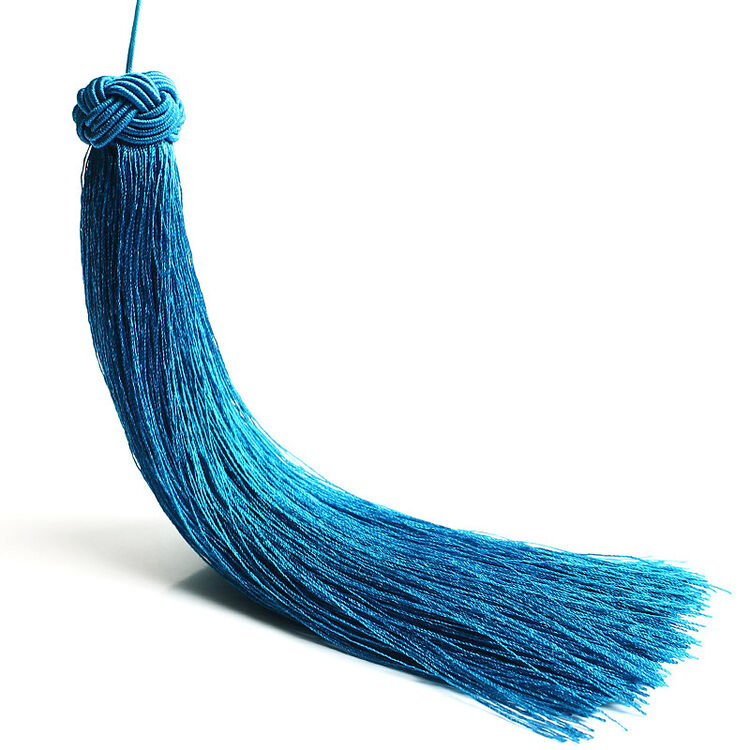 莲音莲语 diy吊穗车挂锦旗旗头窗帘穗子菠萝结流苏车内装饰品 湖蓝色