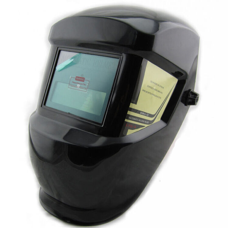 带保护片焊机焊工电焊帽自动变光焊帽自动变光电焊机面罩头盔 干电池