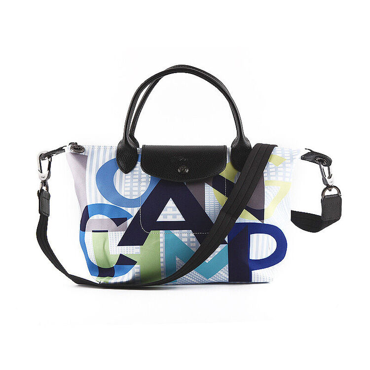 全球购 longchamp女包龙骧饺子包手提包珑骧斜挎包 字母logo短柄带