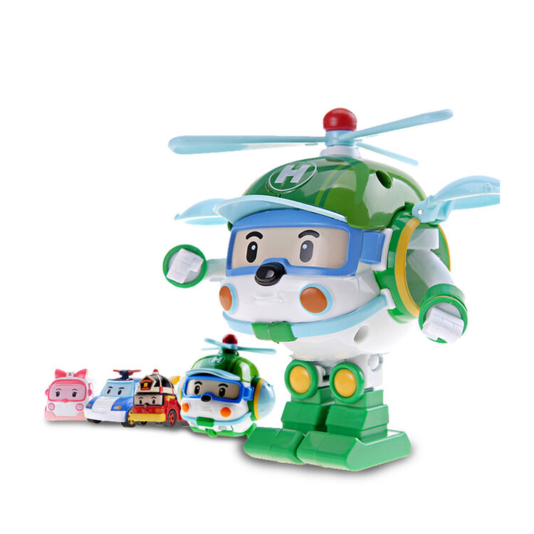 银辉玩具(silverlit)变形警车珀利 poli 变形机器人 海利 83169