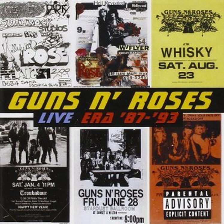 枪炮与玫瑰 guns n roses live era 87-93 cd j15 j41