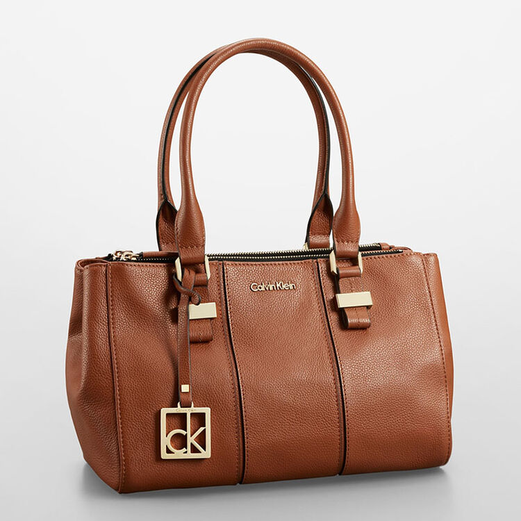 calvin klein/ck 新款 女士时尚手提单肩包 精品女包 36183406 棕色