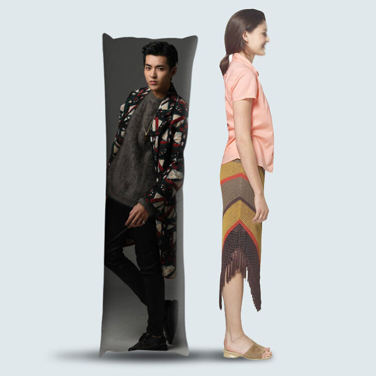 中国有嘻哈 kris吴亦凡等身抱枕靠垫明星同款照片靠垫定制做女朋友