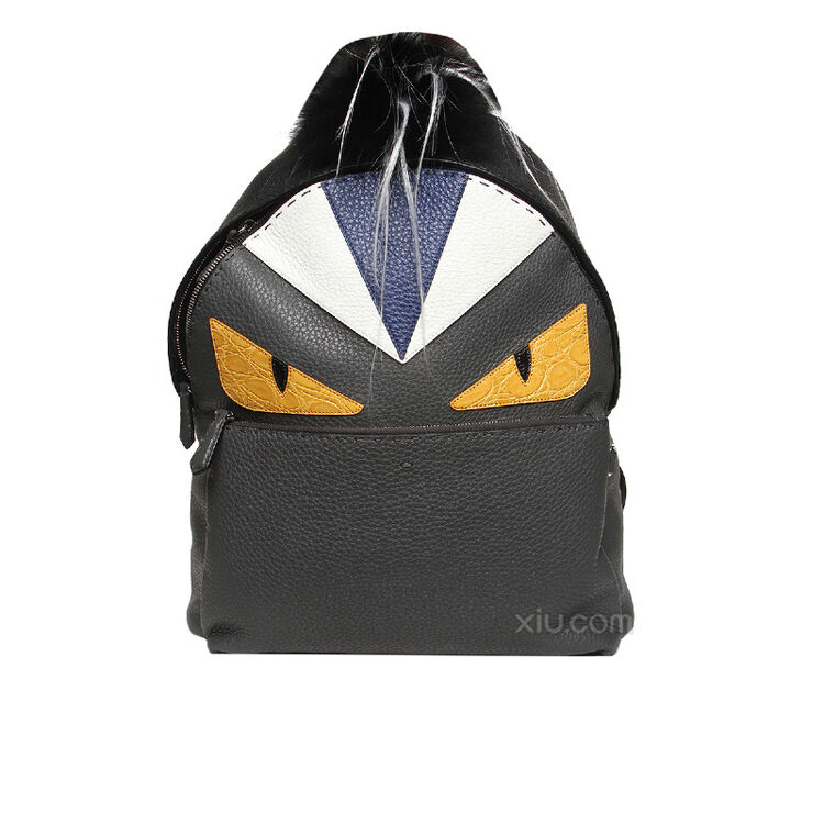 fendi 芬迪 男士小怪兽双肩包 黑色 f