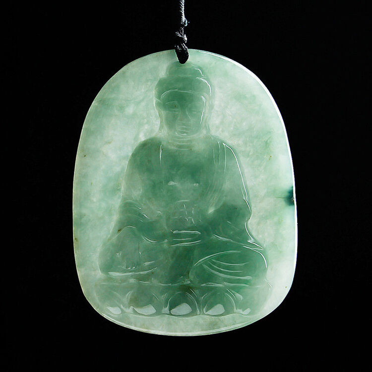 品范儿 翡翠佛祖吊坠阿弥陀佛玉坠玉佩