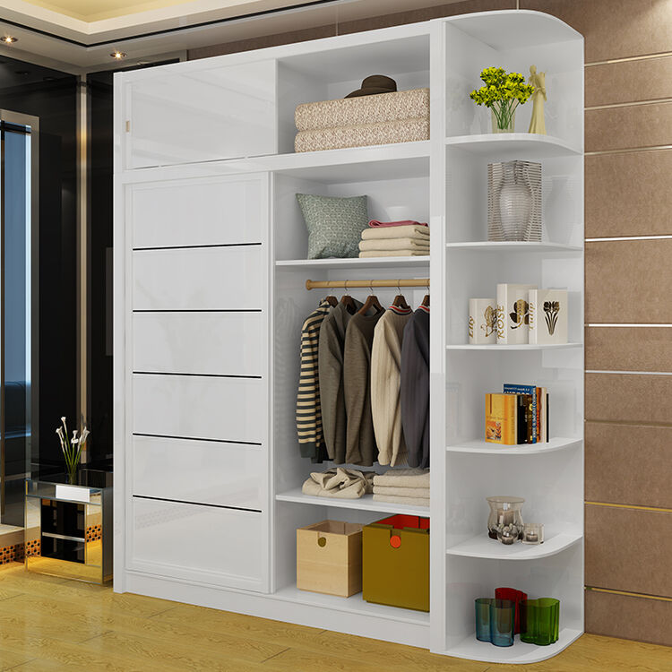 kaimeng 推拉门衣柜 现代简约衣柜 002 1.6米衣柜 转角架 全部顶柜