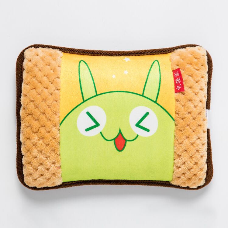 爱勒电暖宝暖手宝暖宝宝充电热水袋卡通安全防爆已注水暖宫暖水袋双插