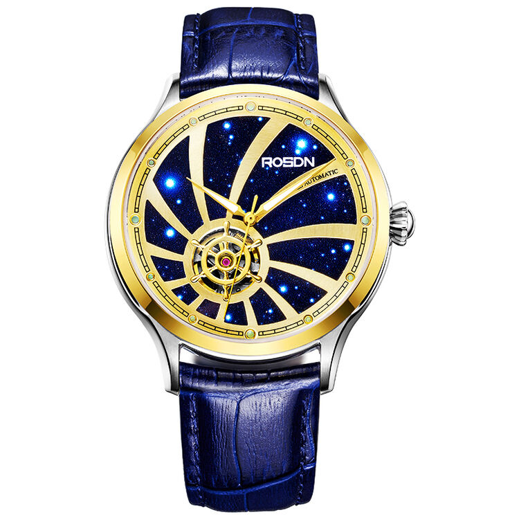劳士顿(rosdn)全自动手表男士机械表 梦想者系列星空元素时尚腕表