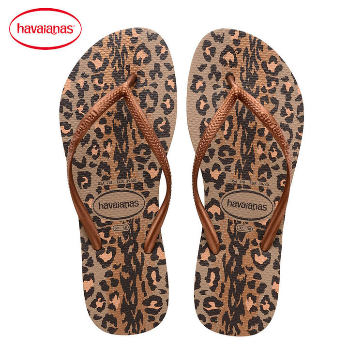 havaianas新品女款细带巴西animals棕色防滑人字拖鞋哈瓦那 33/34码