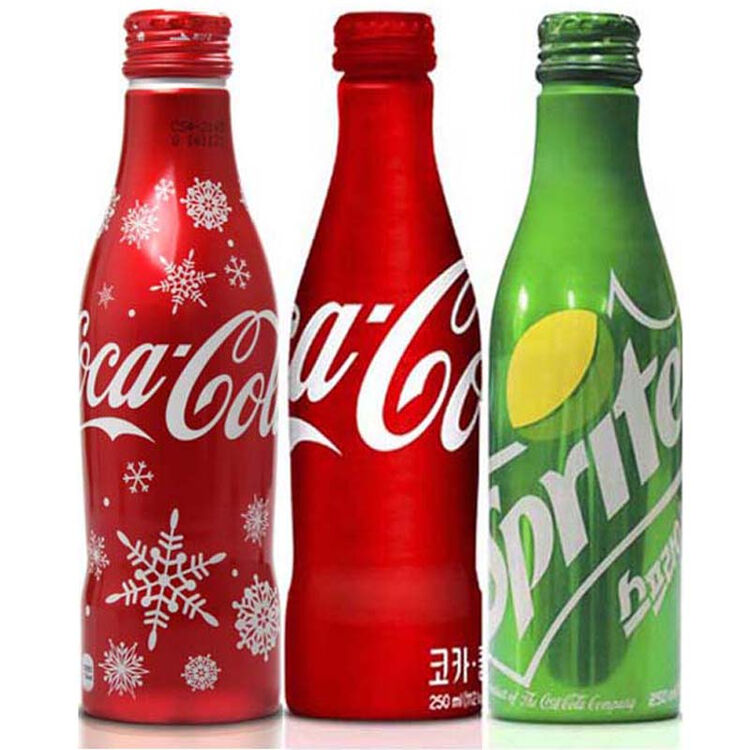 可口可乐 原装进口 铝瓶特别版 纪念版 限量版 250ml 3瓶装