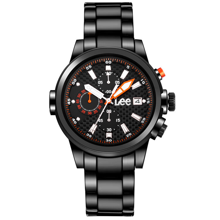 lee手表 男潮流时尚个性男表多功能非机械运动防水欧美表钢带石英表