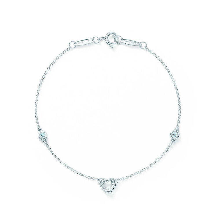 蒂芙尼蒂凡尼tiffany elsa peretti敞开心扉银镶钻石手链31512158