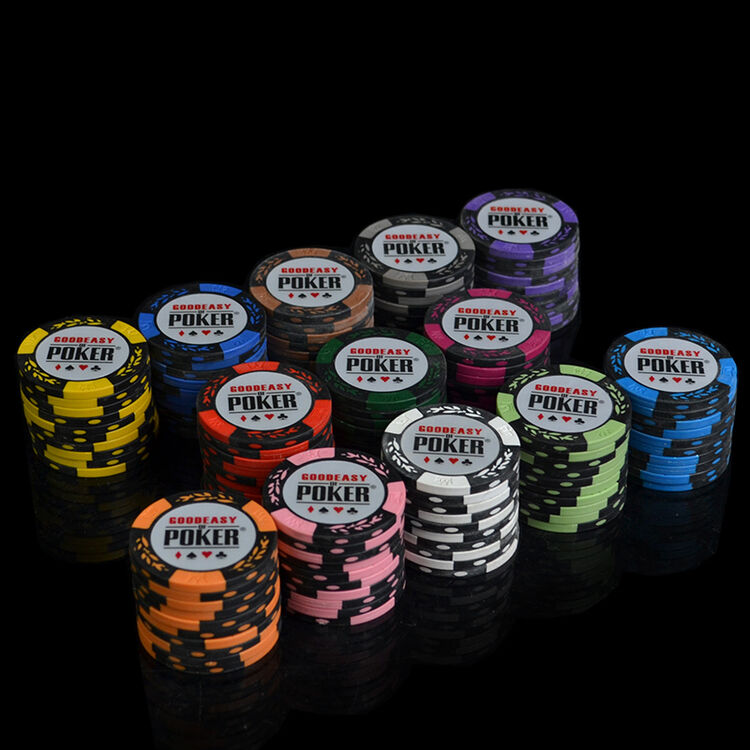 14克无面值麦穗筹码 10种颜色德州扑克粘土筹码币 德州筹码牌 灰色