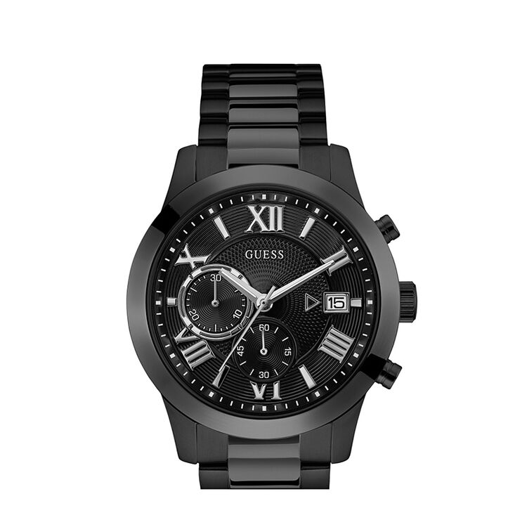 盖尔斯(guess)男士手表 黑色 经典式 u0668g5