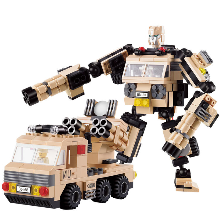 世标变形积木金刚系列儿童益智拼装拼插玩具机器人男孩幼儿园小学生