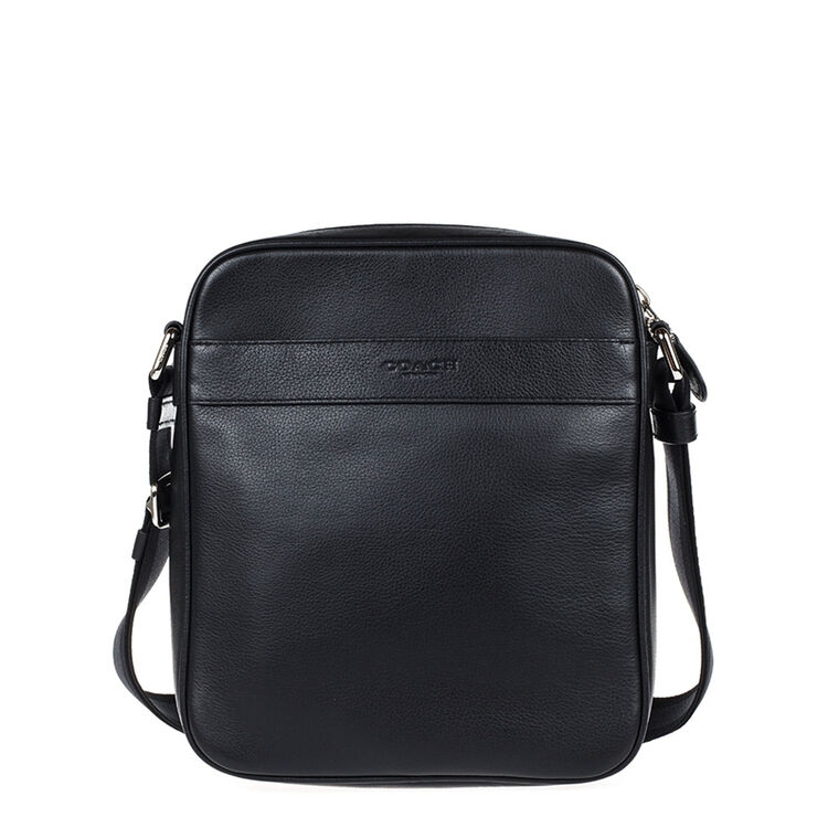 coach蔻驰男包 男士皮质时尚单肩斜挎包 f54782 黑色f54782blk
