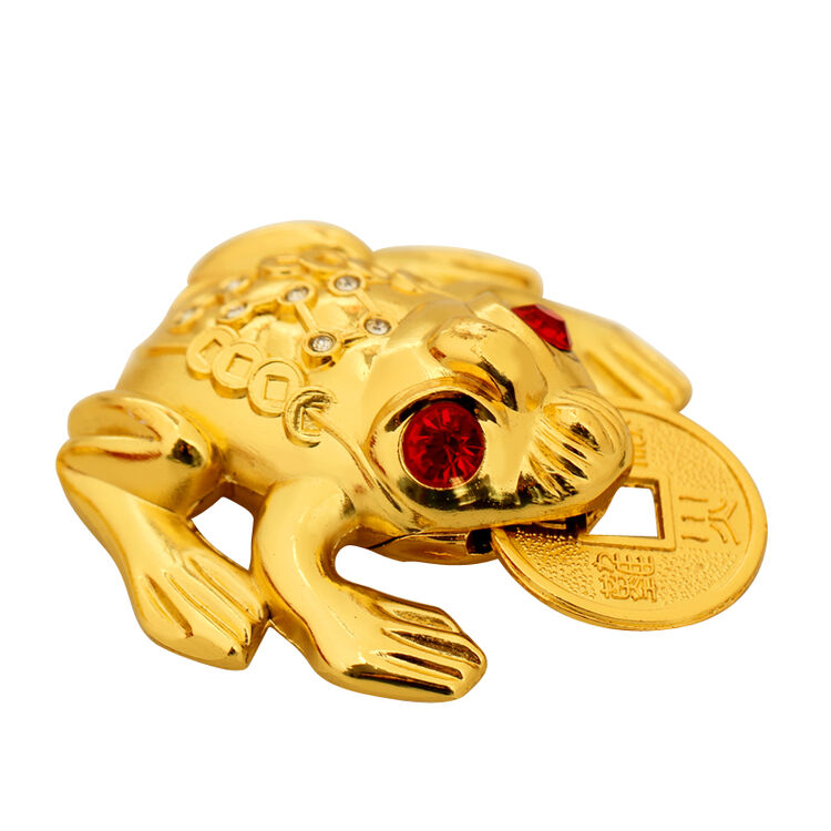 聚缘阁金蟾摆件合金蟾蜍送人开业礼品店铺家居摆设 小号金蟾长约6cm