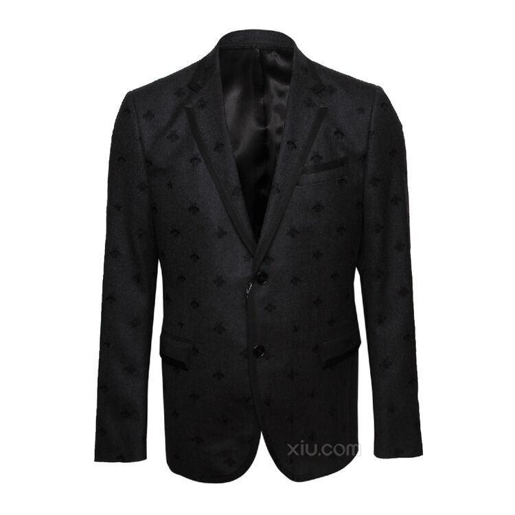 gucci 古驰 男士蜜蜂刺绣西装 黑色 50