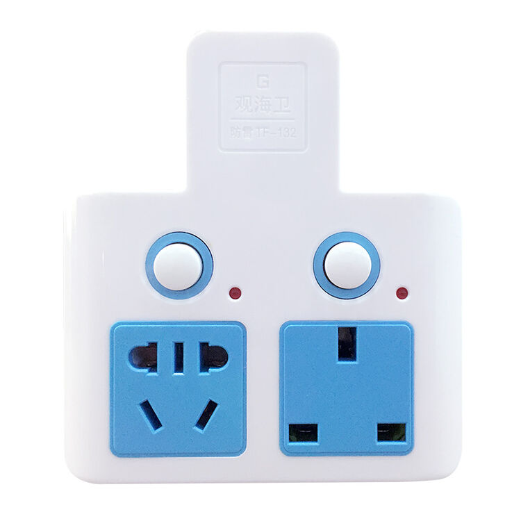 g观海卫 tf-133e一转二三四国标转英标无线智能转换插座 二开二位