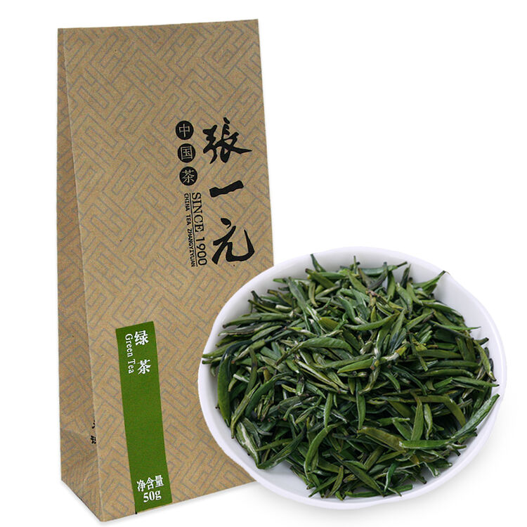 张一元茶叶 春茶 新茶绿茶 仙芝竹尖 100元/50g