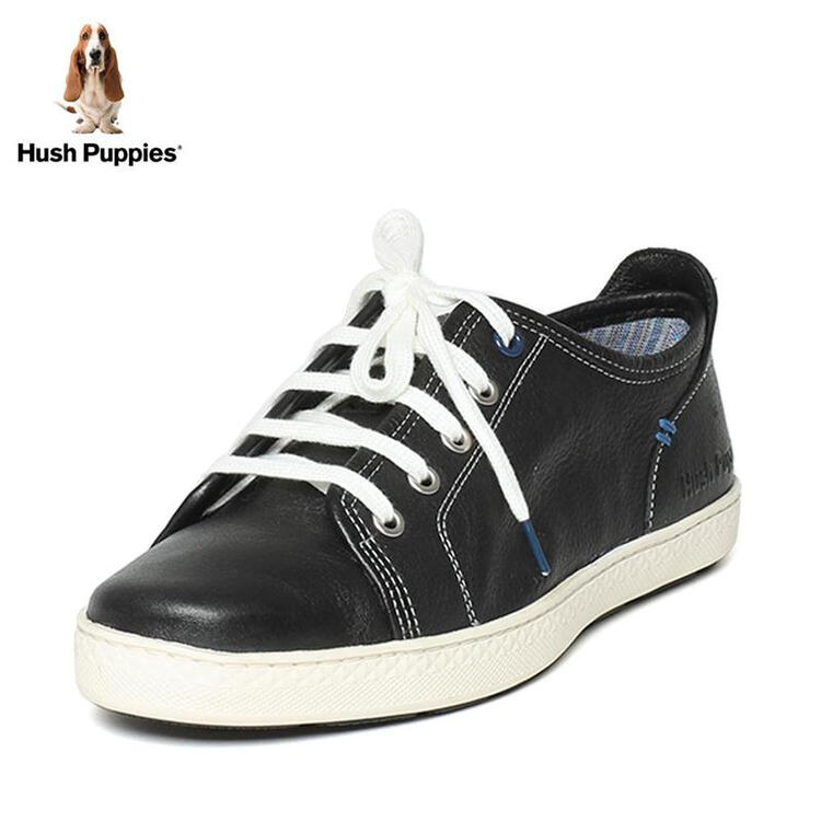 hush puppies/暇步士秋季牛皮男休闲鞋板鞋 01513cm6 黑色 40